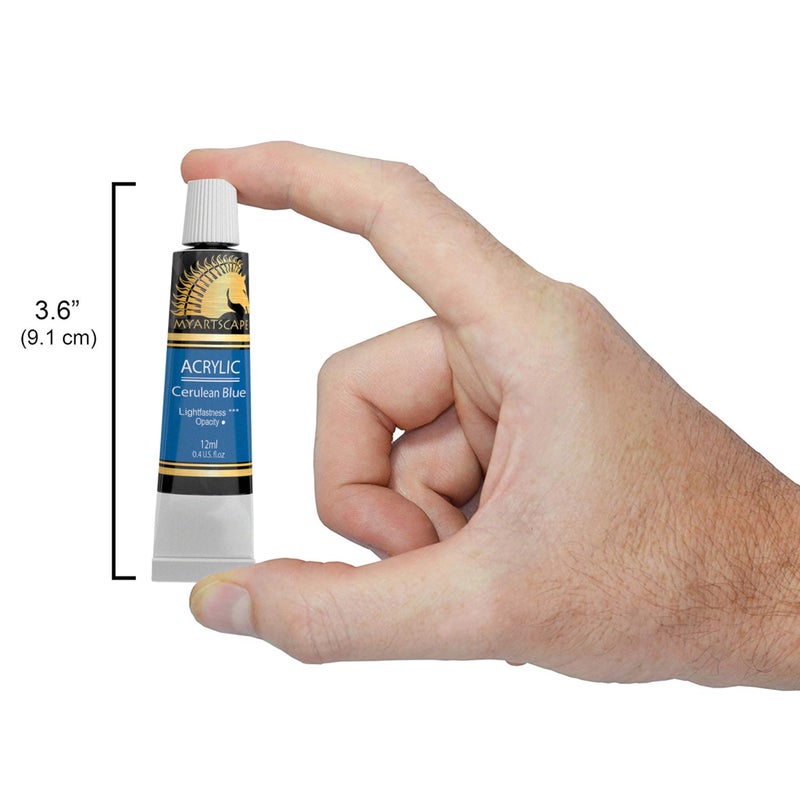 MyArtscape Acrylic Paint Set - 12 x 12ml Tubes - Lightfast - Heavy Body - Image 2